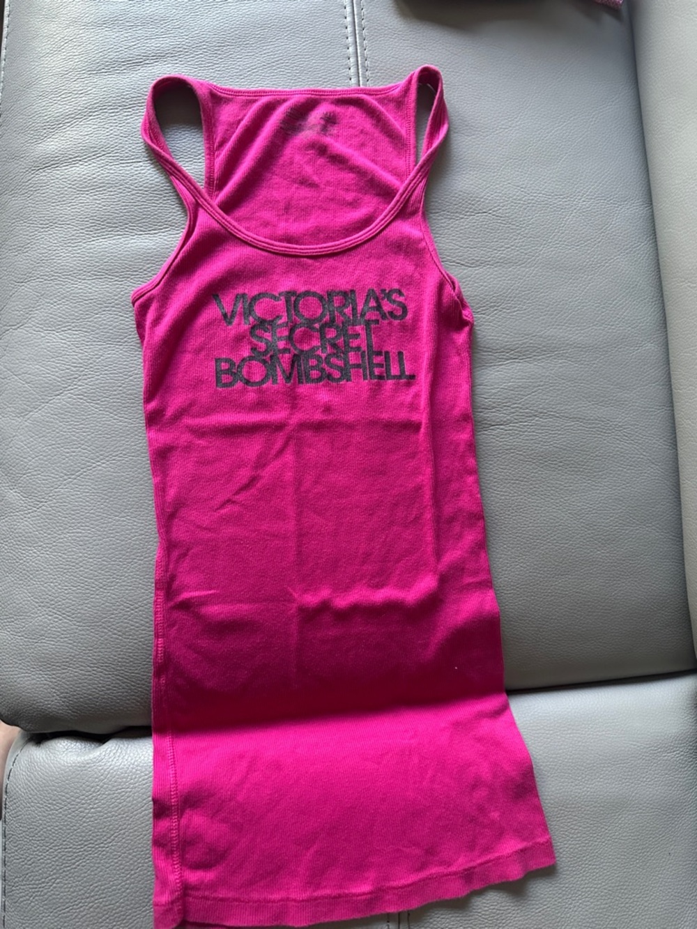 Victoria's Secret Pink Racerback Logo Tank top